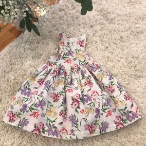 Janie and Jack Girls Flower and Butterfly dress